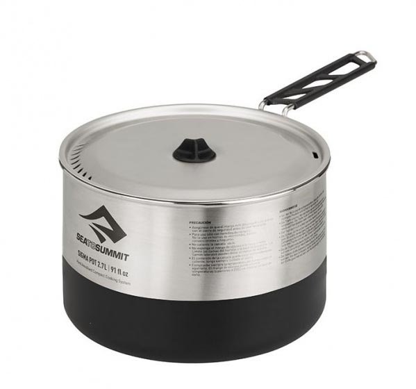Sea to Summit Kochtopf Sigma aus Aluminium & Kunststoff ca. 3,7 Liter - Silber