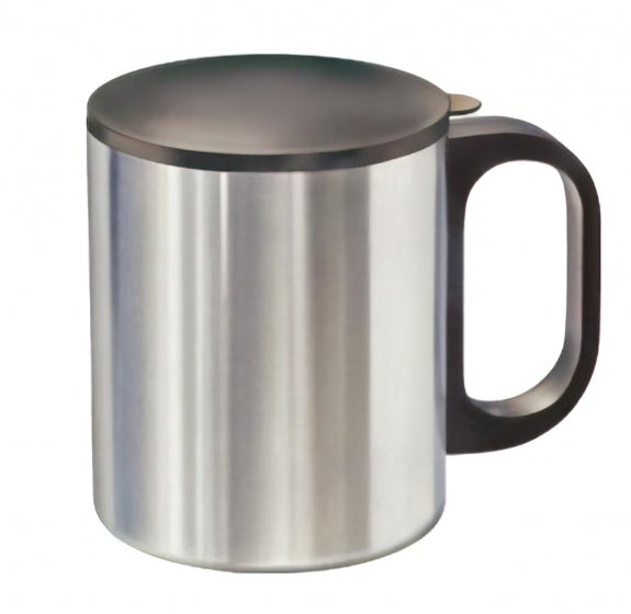 Mato Becher mit Deckel, aus Edelstahl, doppelwandig, ca. 0,3 Liter