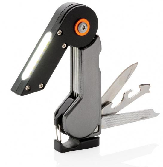 XD Collection Multitool Excalibur COB grau/schwarz, aus Edelstahl & Kunststoff, ca. 10,5 cm