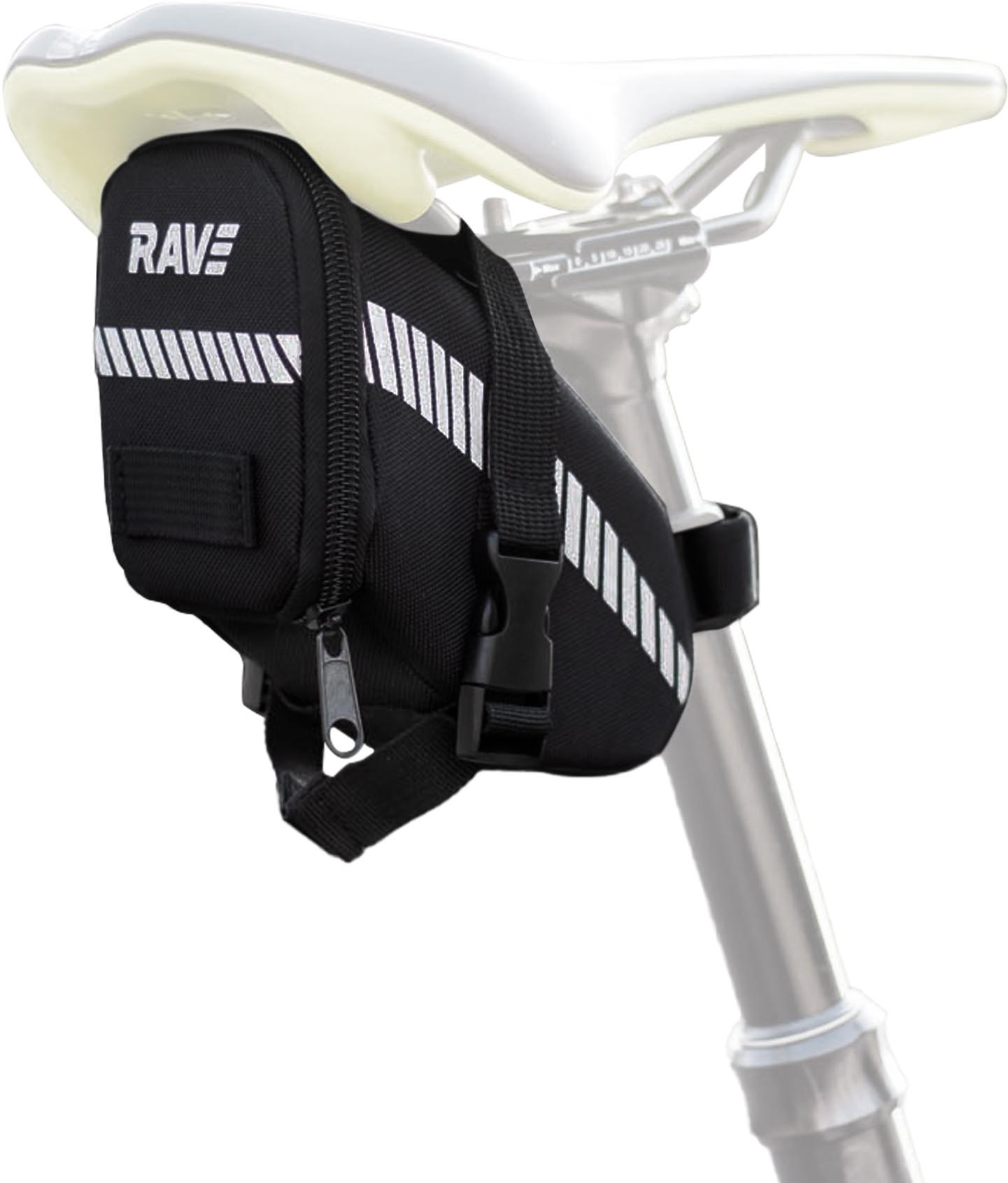 RAVE Fahrradtasche Satteltasche Strap M - ca. 0,8 Liter - Schwarz