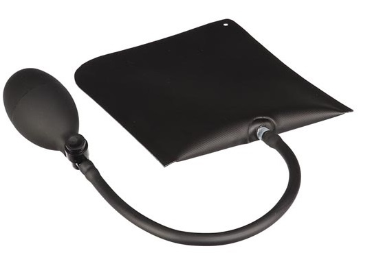 Toolland Montagekissen schwarz, aus PVC, mit Pumpe, bis max. 150 kg, ca. 17 x 16 cm, 2er-Set