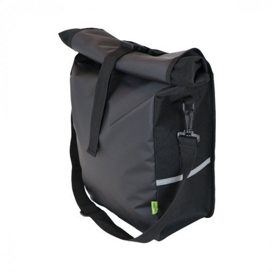 Dresco Gepäckträgertasche Traveller aus Nylon & Bisonyl, ca. 18 Liter - Schwarz
