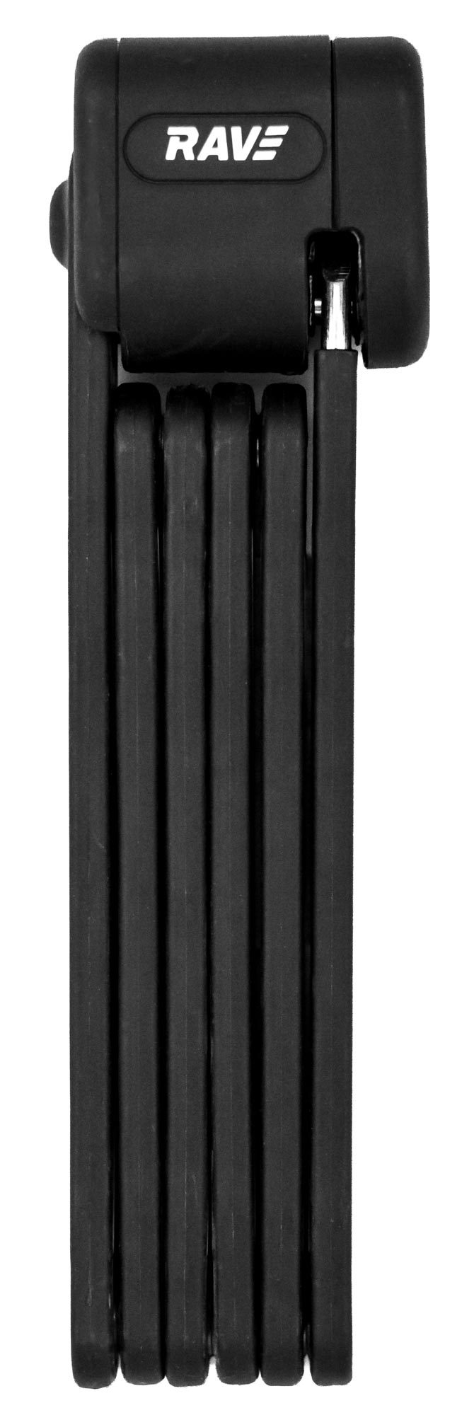 RAVE Fahrradschloss Faltschloss Ultimate Pro 8 mit Schlüssel inkl. Halterung - Länge 95 cm - Schwarz