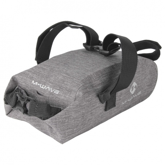 M-Wave Satteltasche Suburban aus Nylon, 1 - 2,5 Liter - Grau
