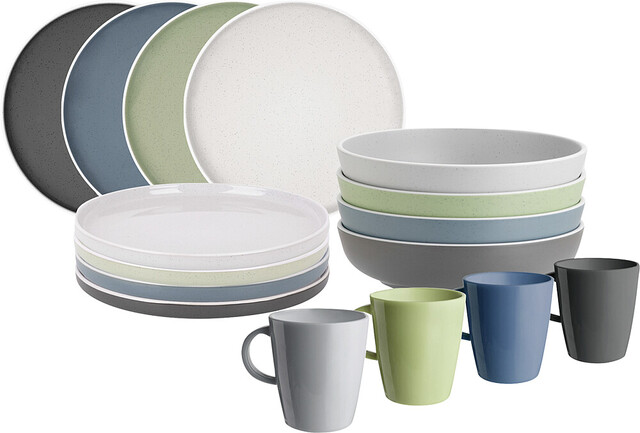 Brunner Geschirrset Dolomit Lunchbox 16tlg.