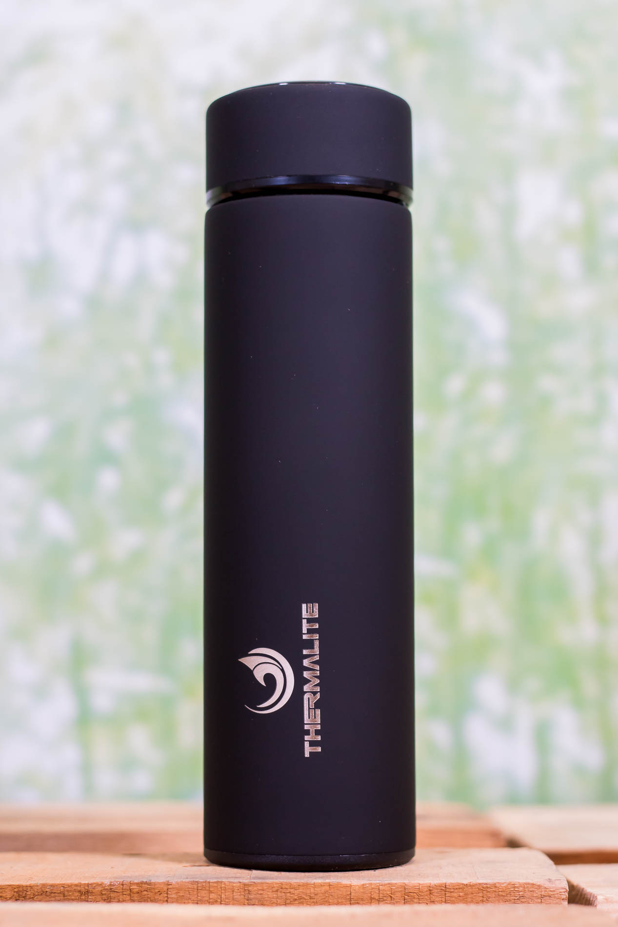 Thermalite Isolierflasche, Thermoflasche, Trinkflasche, 500 ml, in einem edlen Schwarz