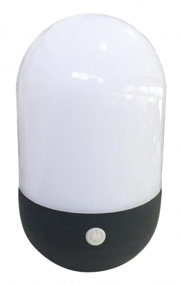 Eurotrail LED Campinglampe Tumbler schwarz/weiß, 60 Lumen, ca. 12 x 8 cm