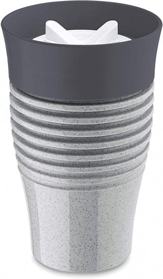 Koziol Thermosbecher Safe To Go, aus Kunststoff, 400 ml, ca. 14 x 9 cm