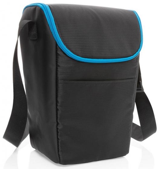 XD Collection Kühltasche Explorer schwarz, aus Polyester, mit Tragegurt, 11 Liter