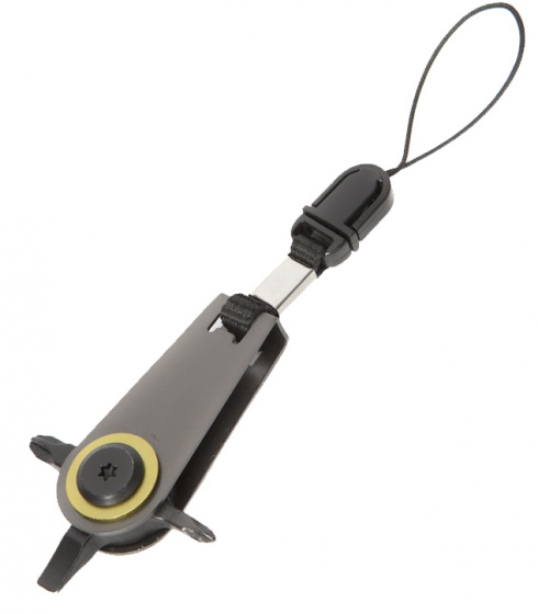 Summit Taschenschrauber Zipper grau, aus Stahl, 4 Schraubköpfe, ca. 9 cm