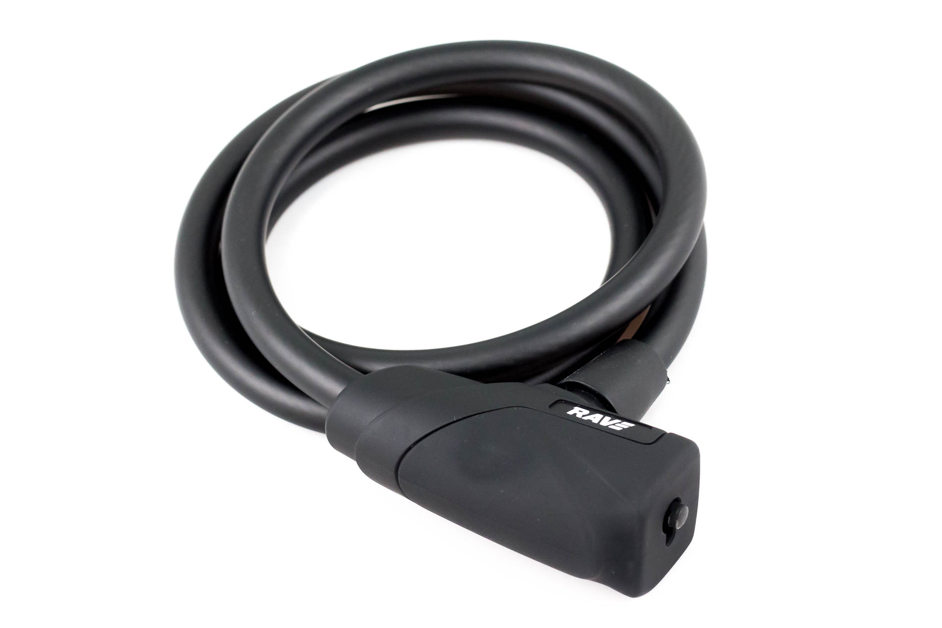RAVE Fahrradschloss Basic Pro 3 - Spiralschloss mit Schlüssel 100 cm / 10 mm - Schwarz