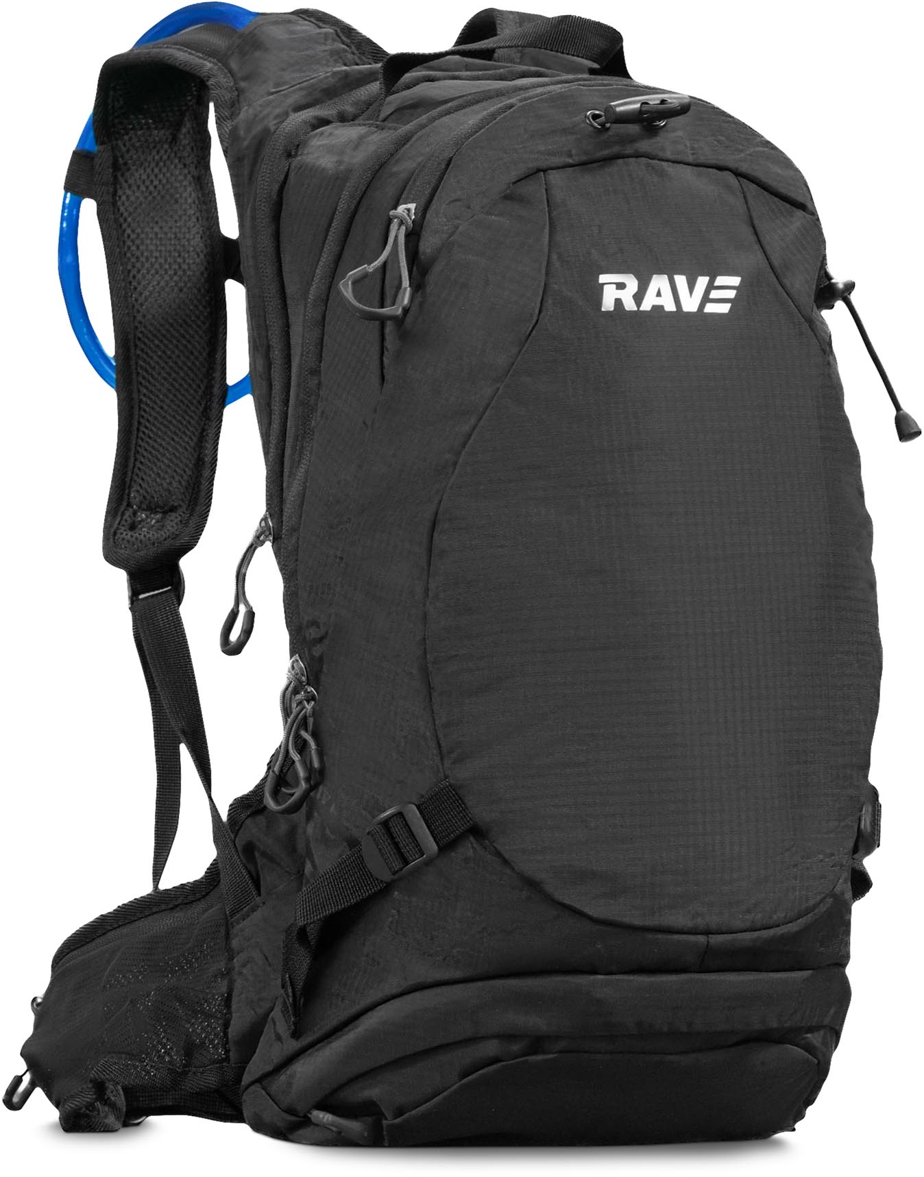 RAVE Bike & Outdoor Rucksack Facile 10 Liter -  inkl. 2 Liter Trinkblase - Schwarz