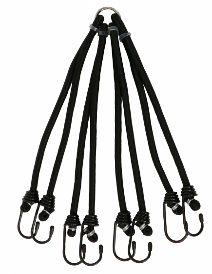 Carpoint Gepäckspinne, aus Polyester & Elastan, 8-armig, ca. 55 x Ø 0,8 cm - Schwarz