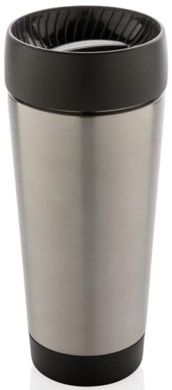 XD Design Thermosbecher silber, aus Edelstahl & Polypropylen, 500 ml