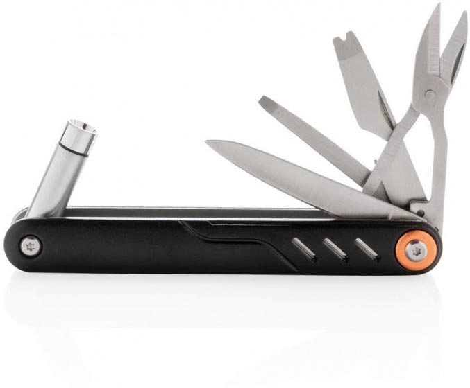 XD Collection Multitool Excalibur schwarz, aus Edelstahl & Aluminium, ca. 12,7 cm