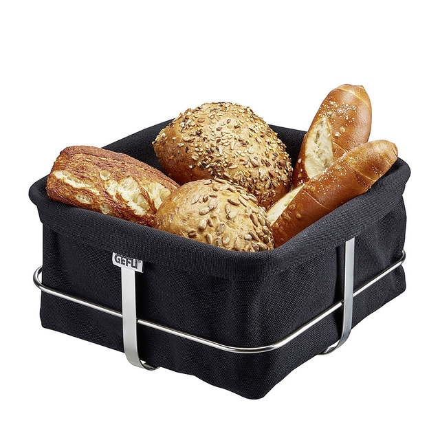 GEFU Brotkorb eckig, schwarz